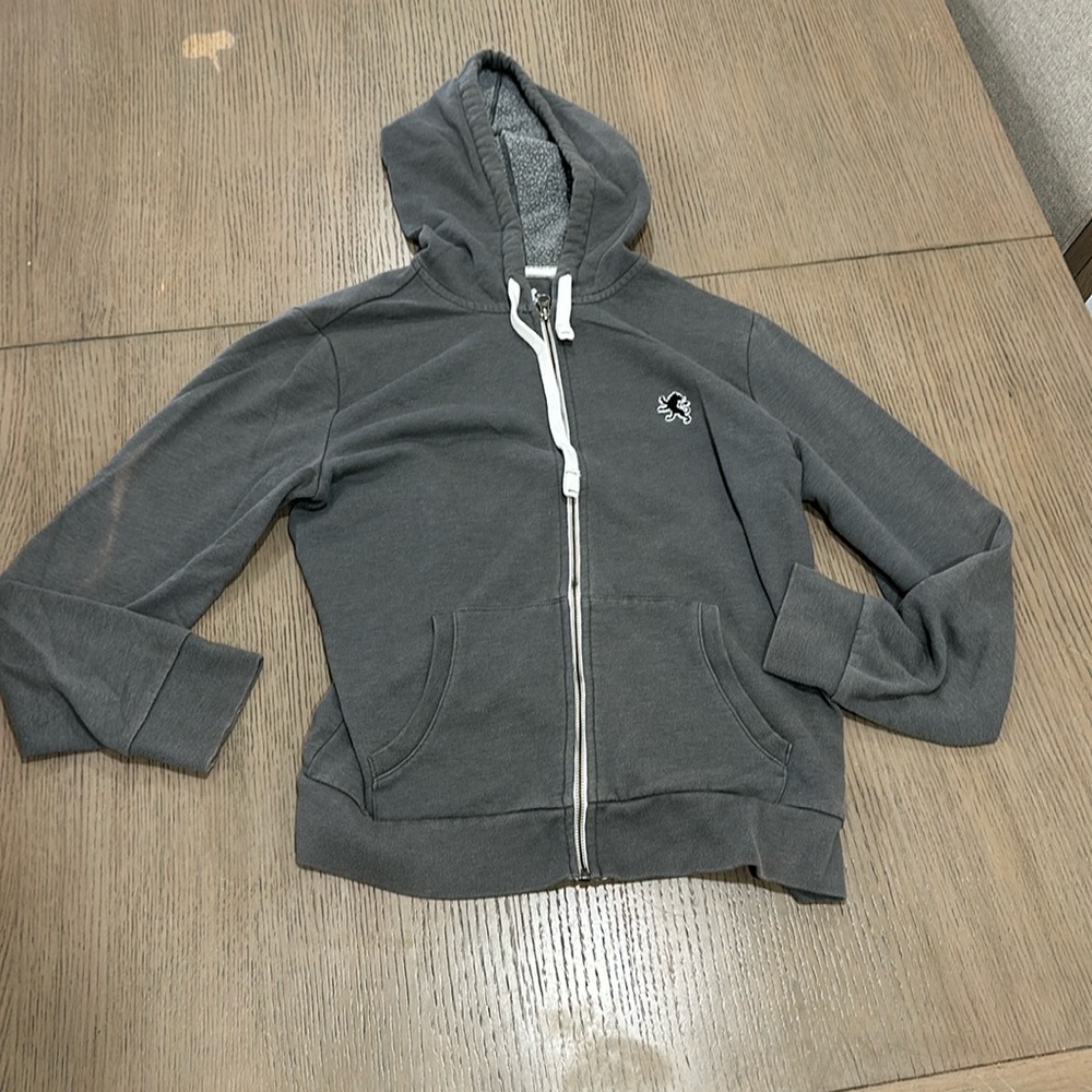 Gray Zip up Hoodie